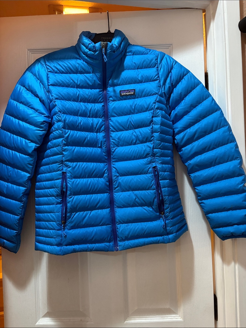 Patagonia Kids Bright Blue Quilted Puffer Jacket